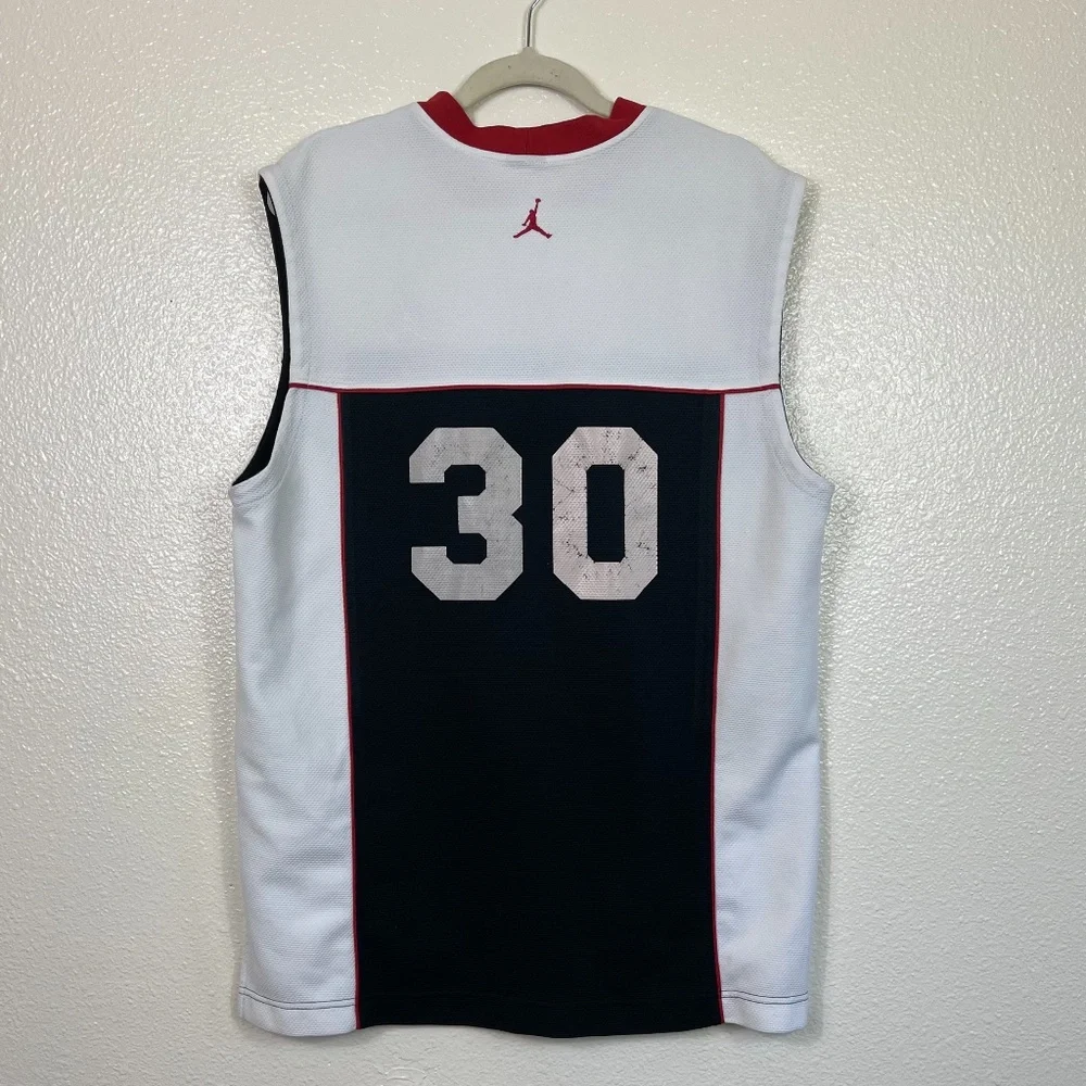 Jumping Man Jordan #30 Tank Jersey Top Men’s size M Black and White